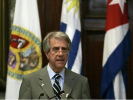 Concludes Visit to Cuba the Uruguayan President Tabare Vazquez 